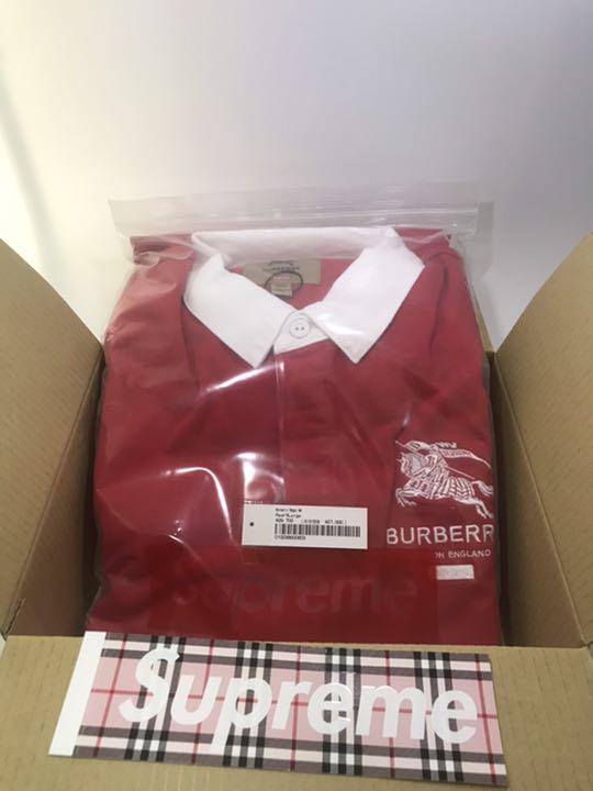 31000円 【56%OFF!】 Supreme Burberry Rugby