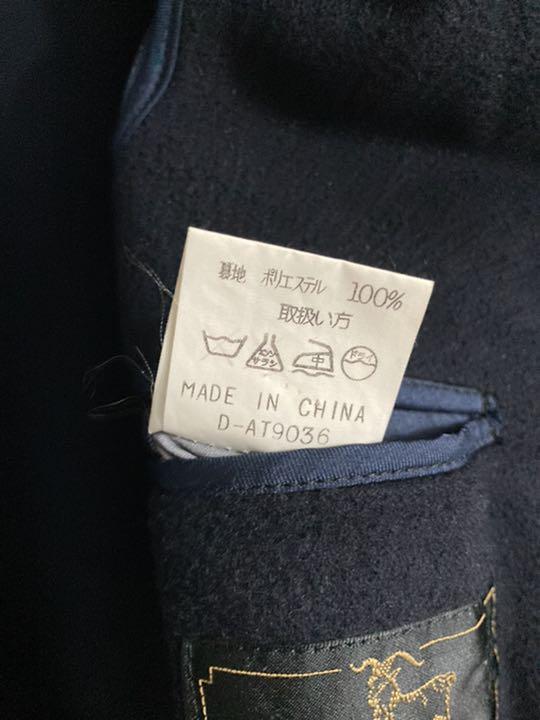 カシミヤ100% ロングコート　ネイビー