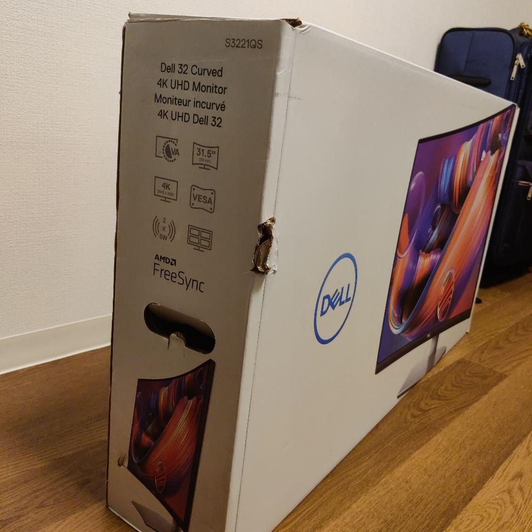 Dell S3221QS 31.5インチ 曲面 4K モニター ディスプレイ