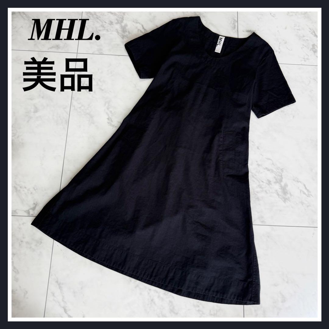 MHL. エムエイチエル マーガレットハウエル　リネン 麻 混 ワンピース