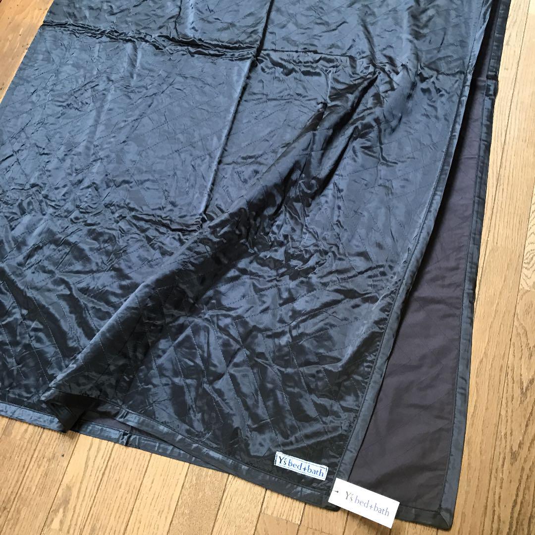 とっておきし福袋 Y's bed +bathベッドスプレッド/ベッドカバー/黒 【セール】激安 bed+bathのベッドカバー/Wサイズ/黒サテンキルト/新品未使用❣️ Y's シーツ/カバー
