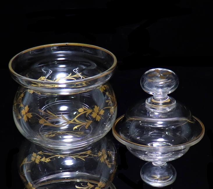 定番最安値 オールド バカラ 1900年頃 金彩蓋物 小物入れ 花柄 アンティーク Ysjn2-m12042136480 SALE品質保証