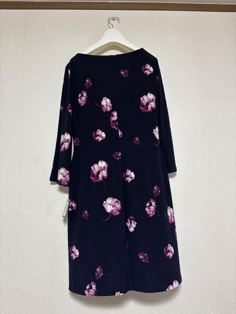 LAUREN RALPH LAUREN ラルフレーレン★ネイビー花柄ワンピース