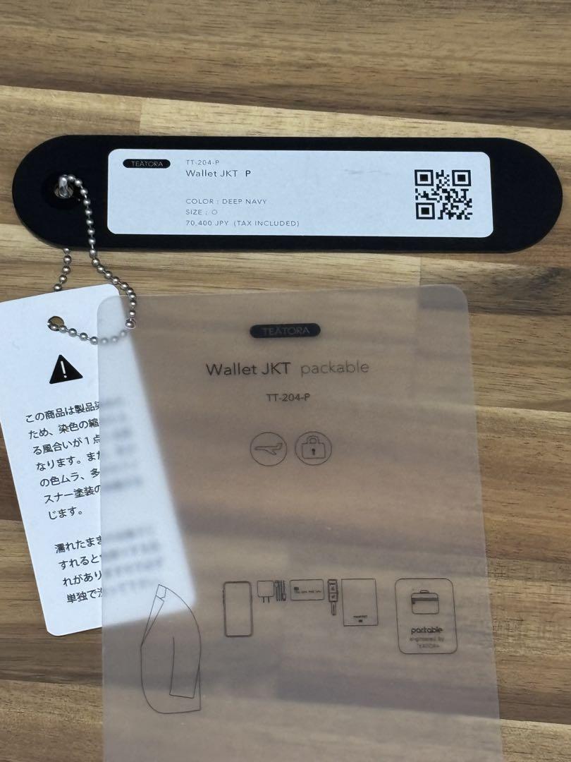 【レア】teatora Wallet Jacket PACKABLE サイズ1