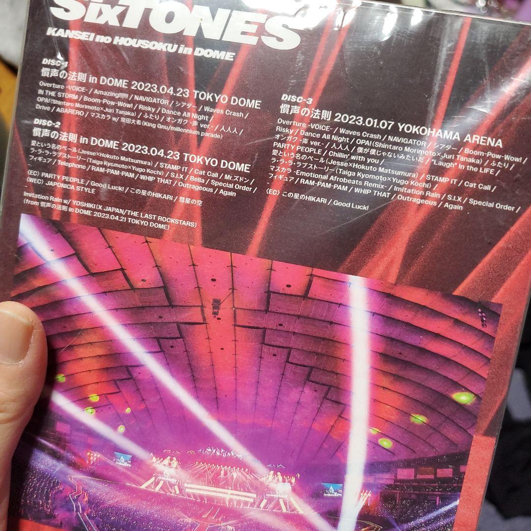 SixTONES/慣声の法則 in DOME〈初回盤・3枚組〉 SixTONES/慣声の法則 in DOME〈初回盤・3枚組〉