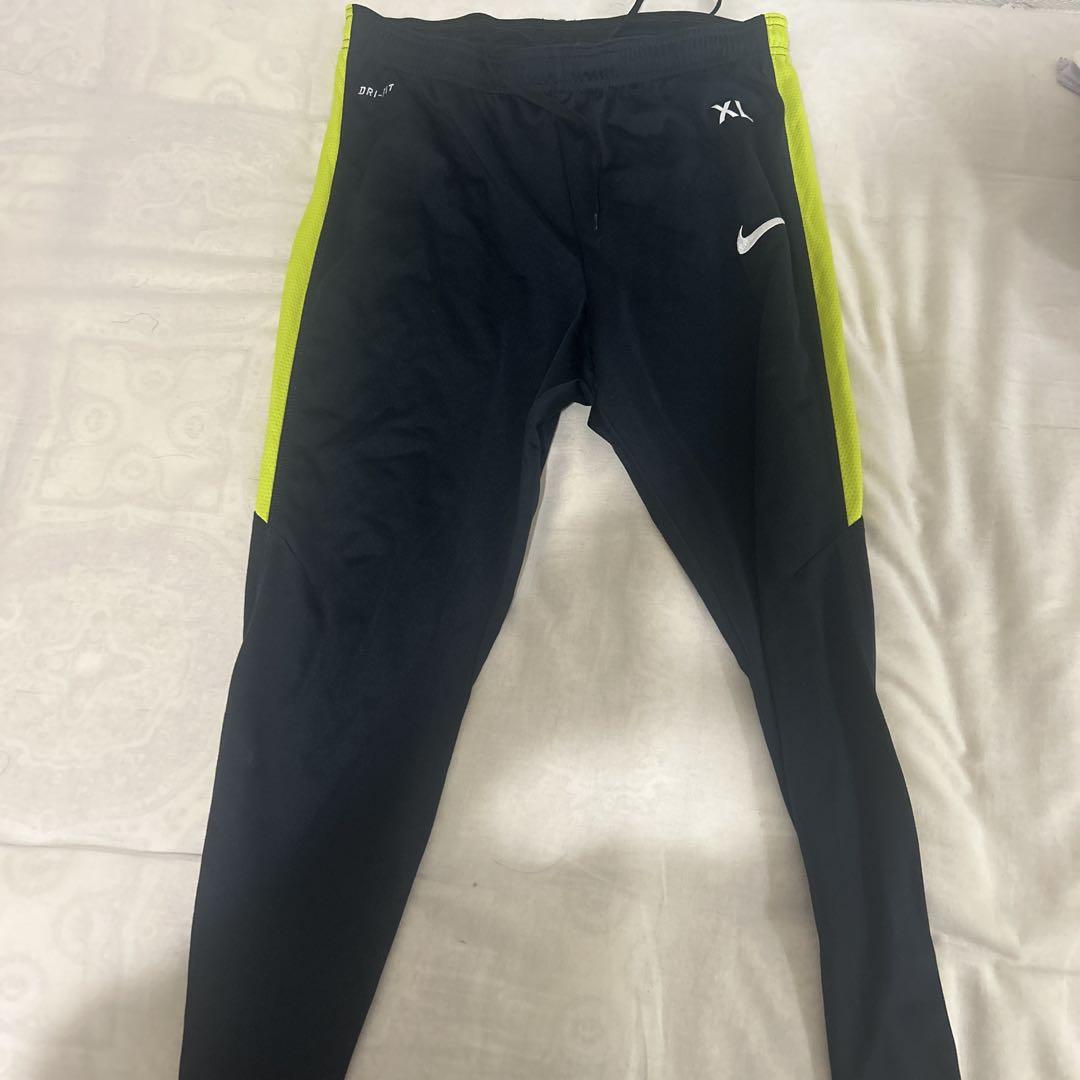 Nike パンツ XL ネイビー/ライムグリーン