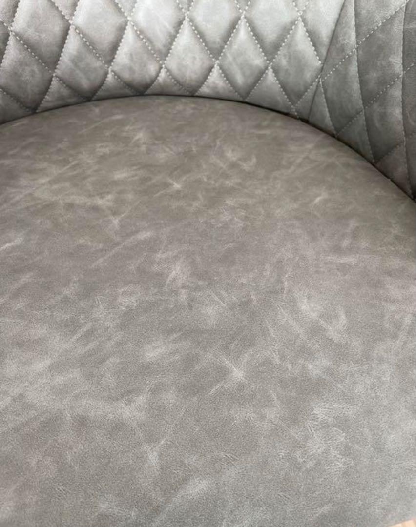 【美品】　グレー　ダイニングチェア