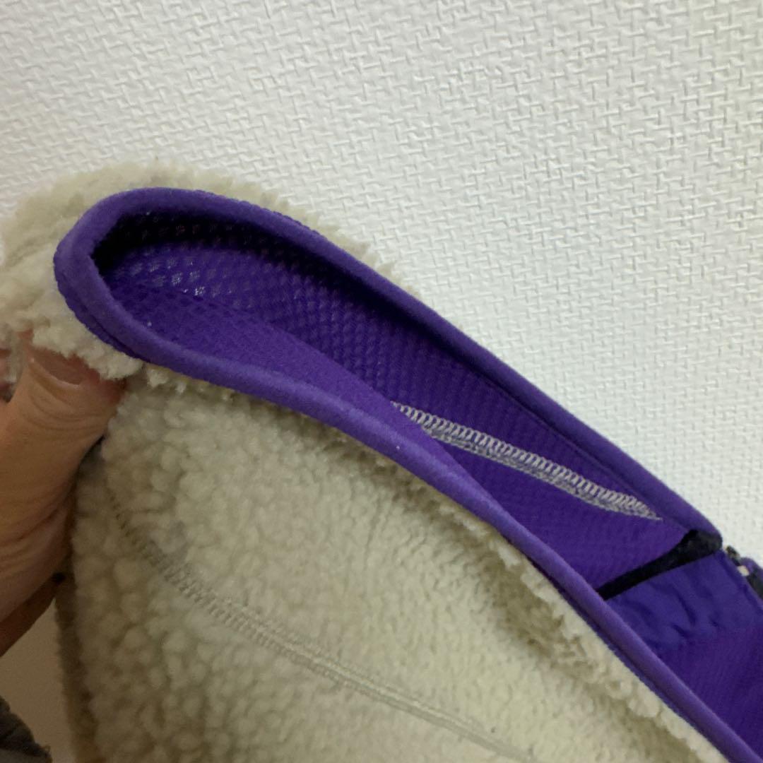 patagonia フリースベスト S グレー/パープル