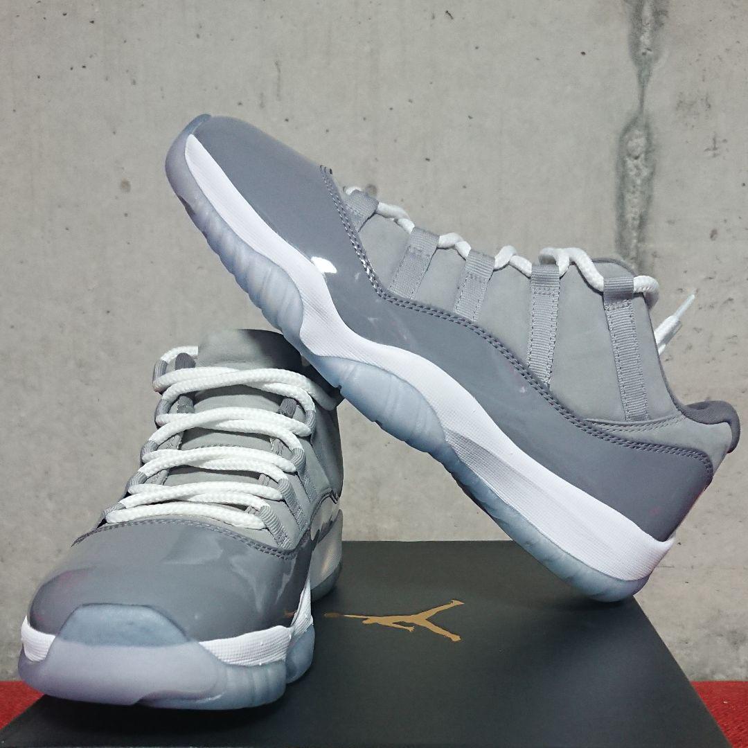 極美品 NIKE AIR JORDAN 11 low クールグレー 27.5cm(¥24,200) - メルカリ スマホでかんたん フリマアプリ