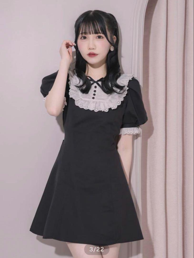 pium コットンレースドーリーカフェワンピース コットンレースドーリーカフェワンピ – pium