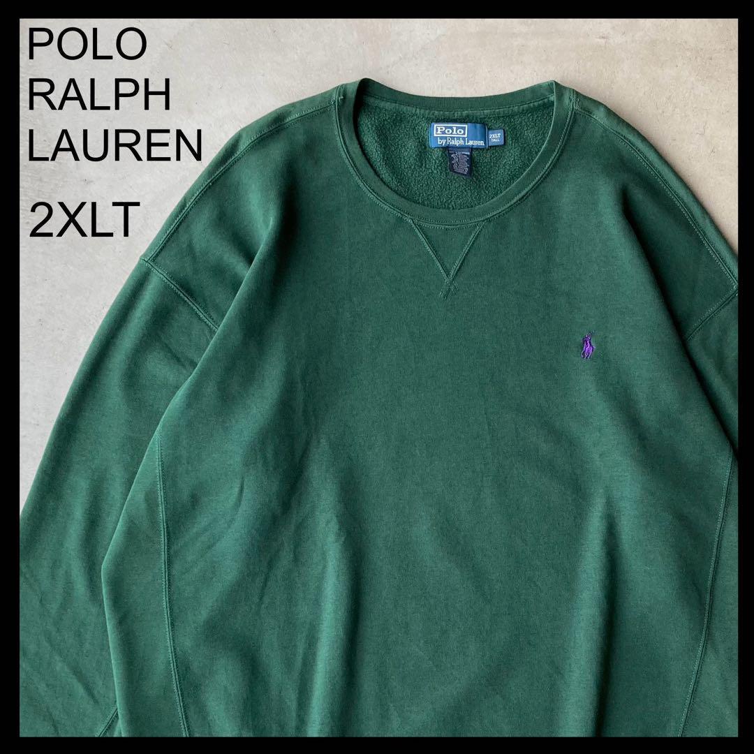 POLO RALPH LAUREN ラルフローレン スウェット 2XLT 緑2XL(3L)・POLO RALPH LAUREN