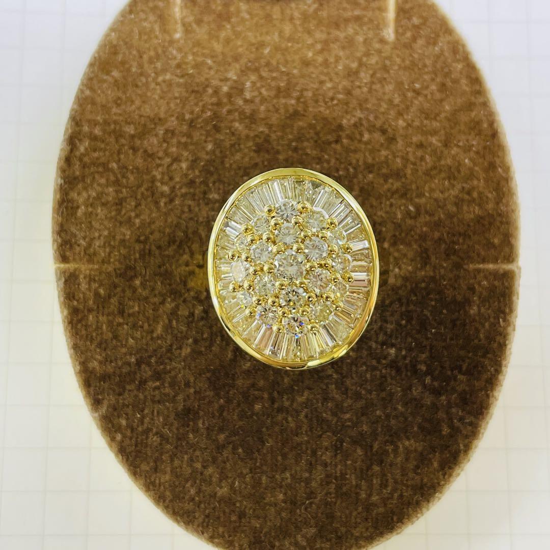 美品 18金 ダイヤリング 3.12カラット 10.33g