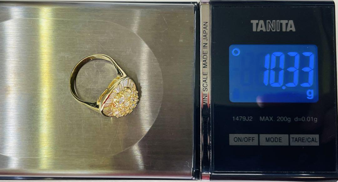 美品 18金 ダイヤリング 3.12カラット 10.33g