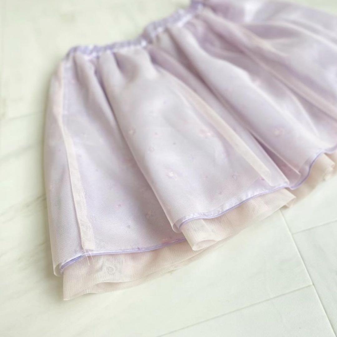 白×ピンク ブラウス付＊女の子フォーマル 120 入学 結婚式 お呼ばれ 発表会
