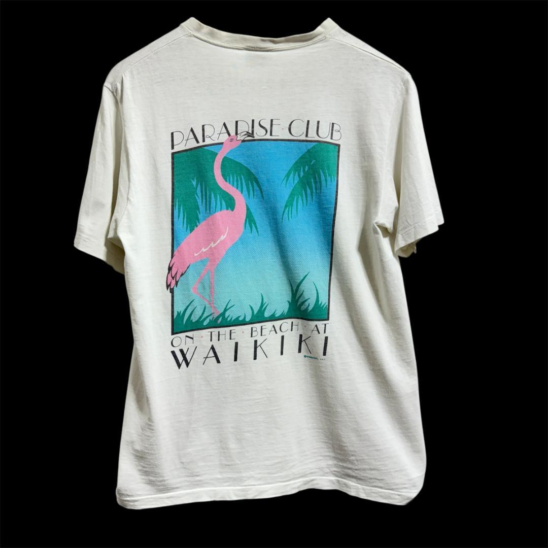 パラダイスクラブ フラミンゴ Tシャツ クレイジーシャツ 90s アメリカ製