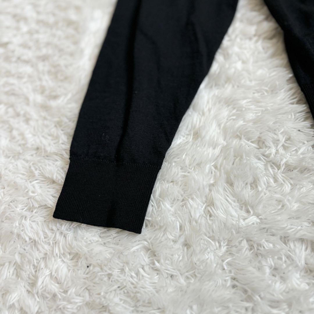 美品✨JOHN SMEDLEY ジョンスメドレー　ウール ニット ブラック M