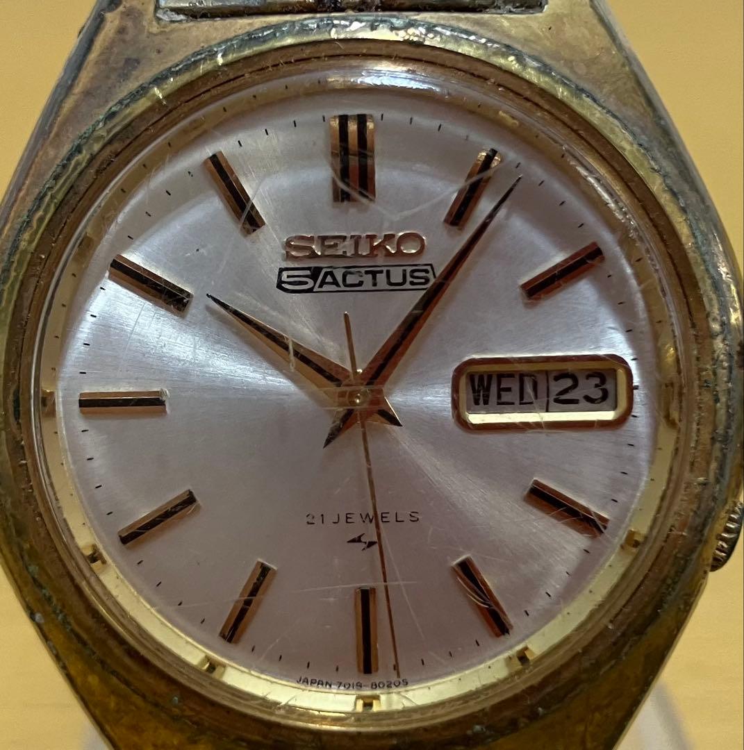 【SEIKO/セイコー】自動巻き腕時計　7019-8010 ※動作確認済