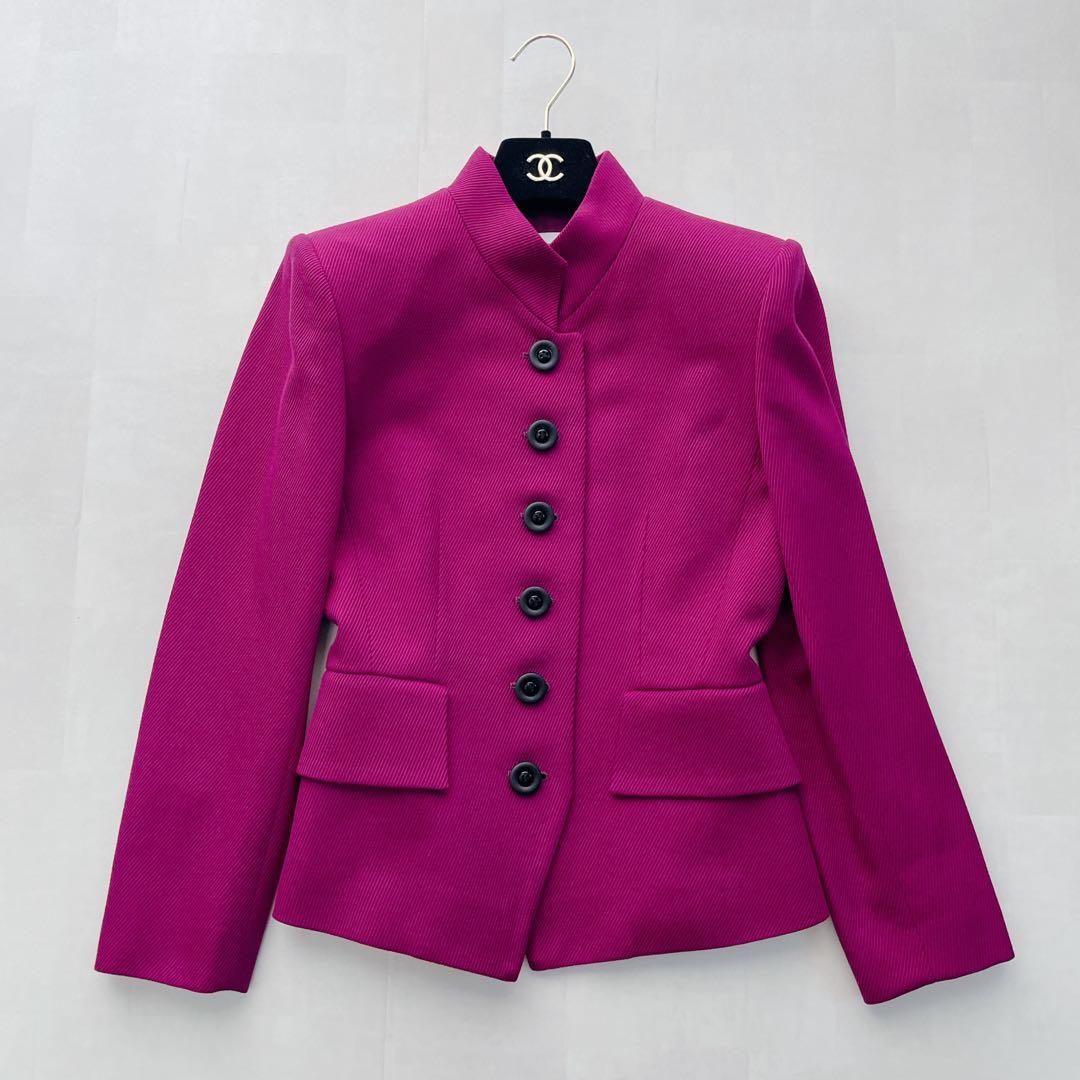 極美品✨イヴサンローラン ヴィンテージスーツセットアップ ウール パープル