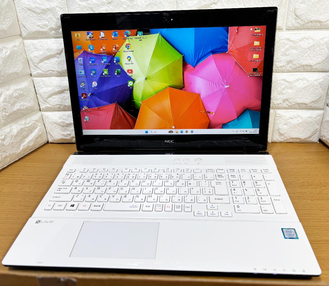 美品 NEC Windows11 ノートパソコン i3 8GB 新品SSD