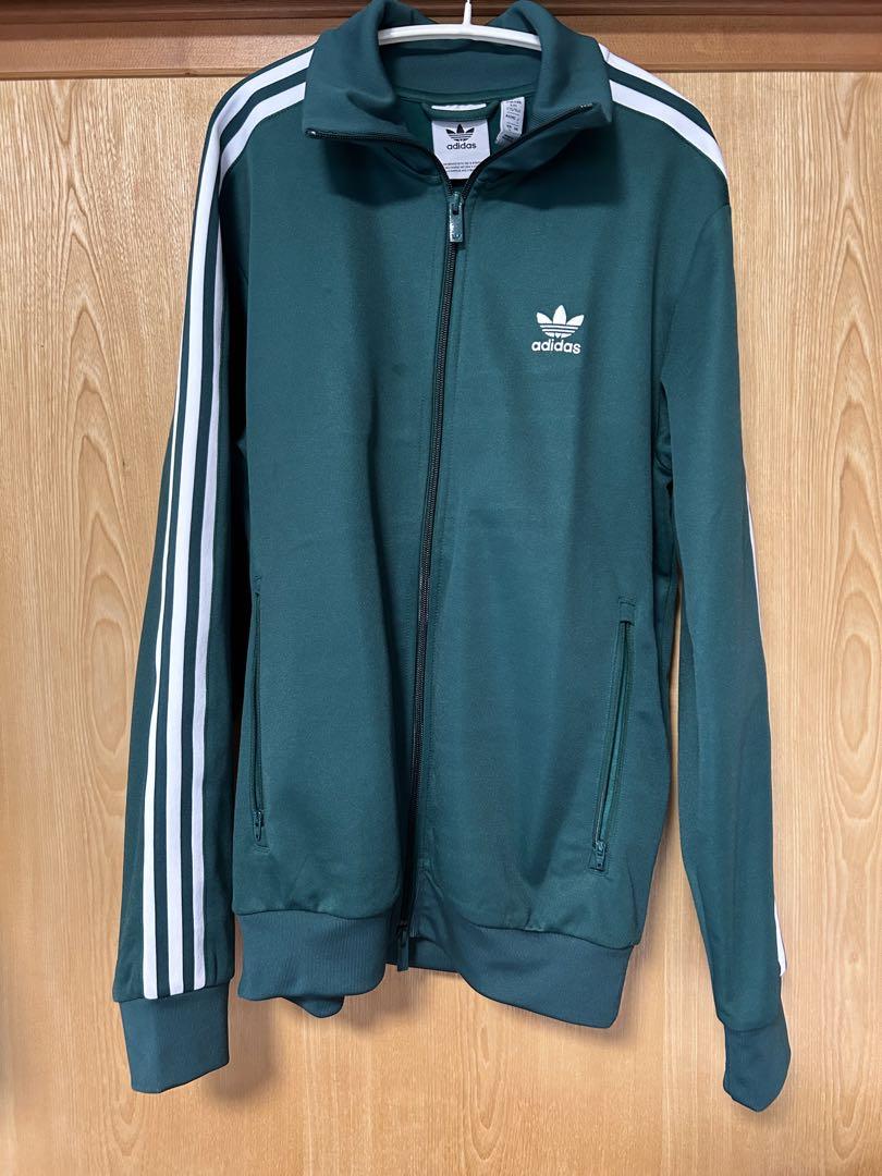 adidas ダークグリーン ジャージジャケット
