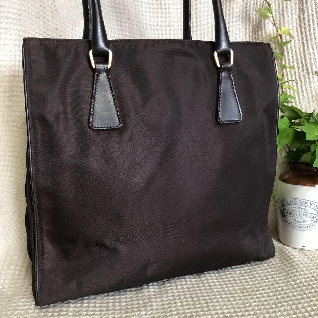 最新作安い PRADA プラダ トートバッグ ナイロン×レザー ブラウン iNfZ7-m12063627791 人気通販