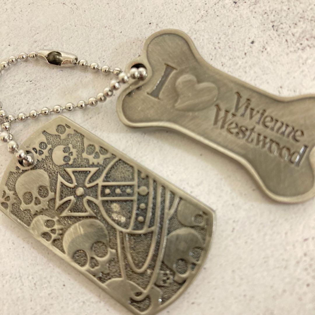 Vivienne Westwood ドックタグプレート キーホルダー ネックレス