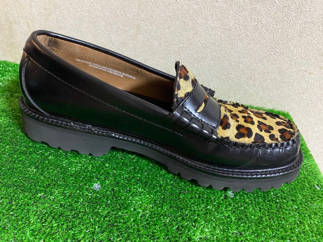 Ｇ.H.BASSレオパード柄 ローファー