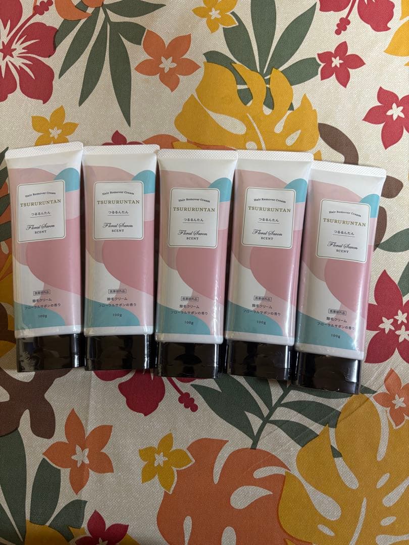 つるるんたん　除毛クリー100g✖️5本新品未開封