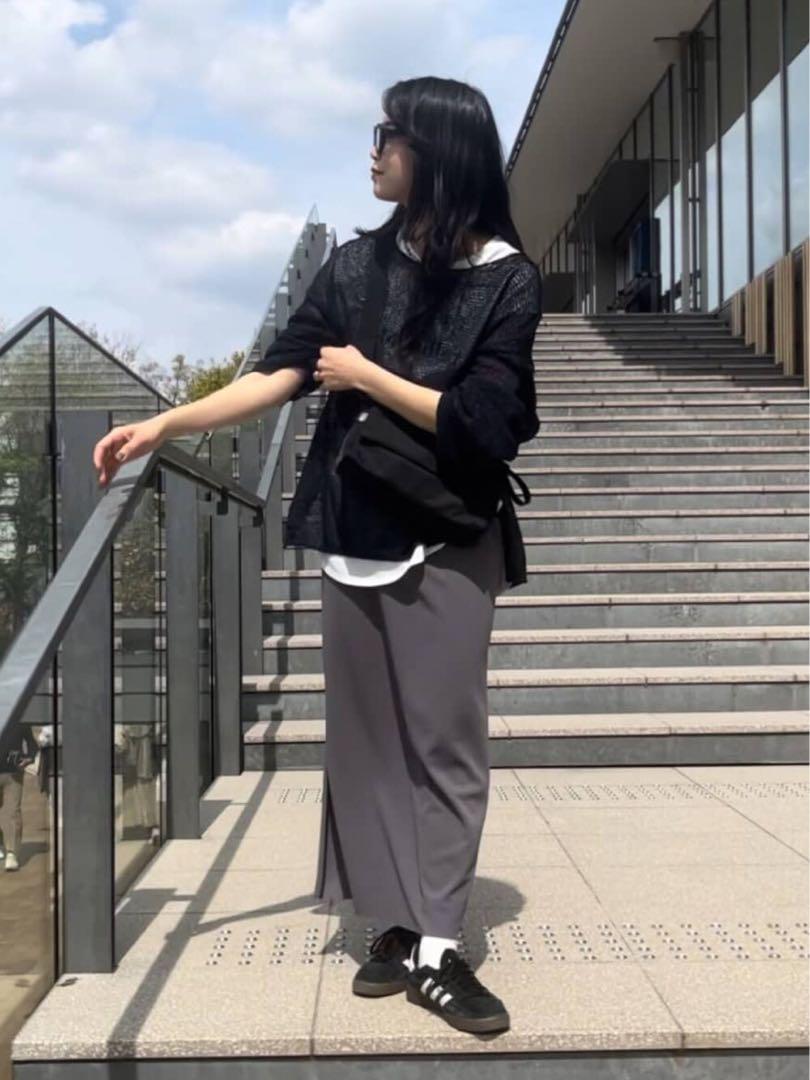 リヴドロワ　ジョーゼットタイトスカート