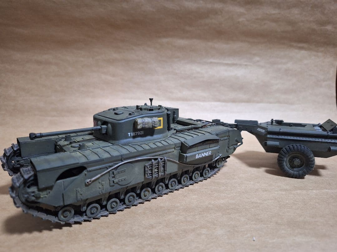 イギリス チャーチル・クロコダイル戦車 1/35