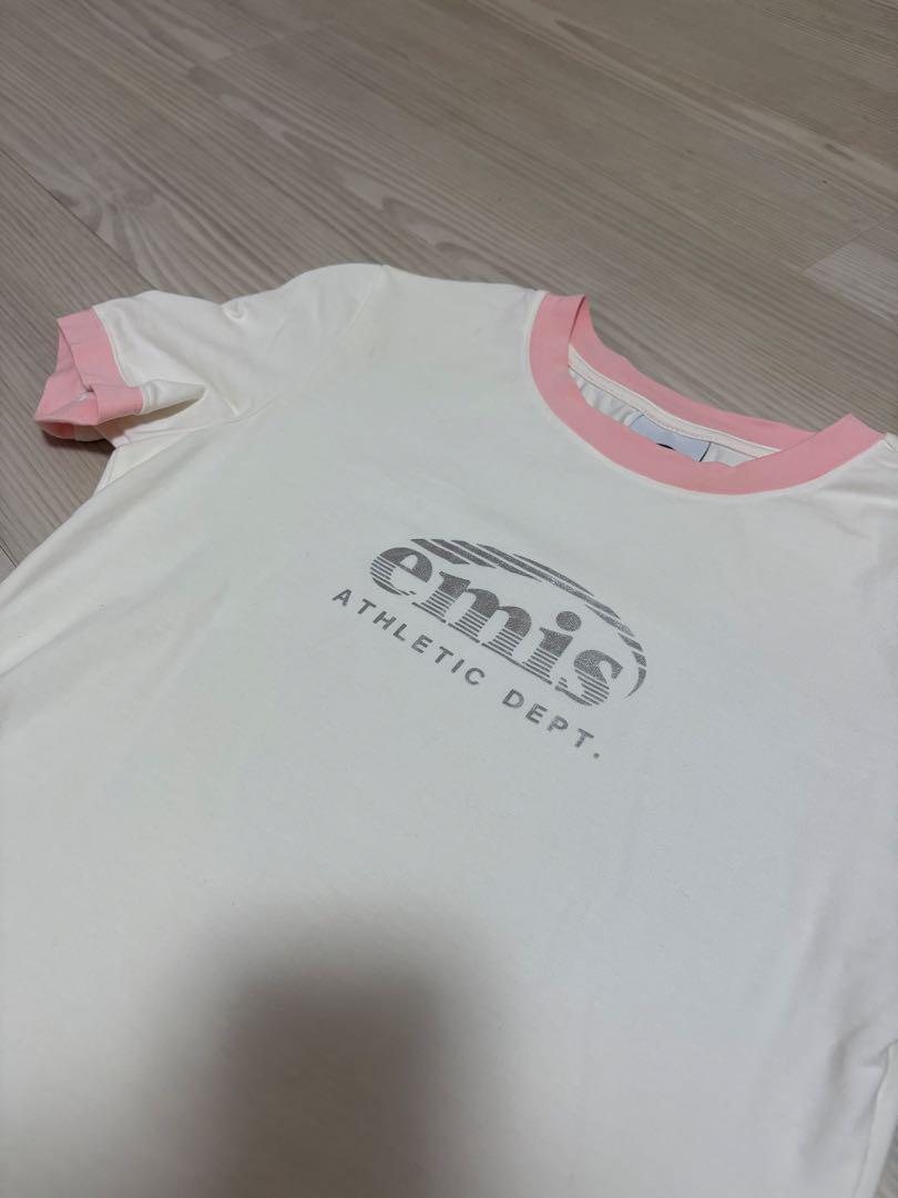 emis Tシャツ ピンクホワイト