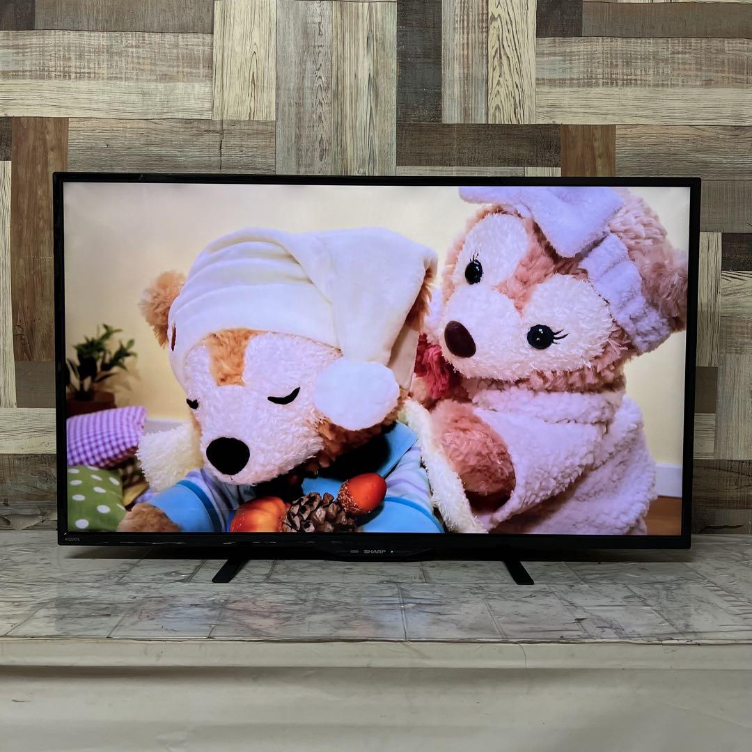 即日受渡❣️全国送料込4年前購入シャープ40型4Kチューナー液晶テレビ新品リモコン