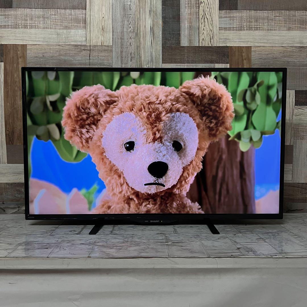 即日受渡❣️全国送料込4年前購入シャープ40型4Kチューナー液晶テレビ新品リモコン