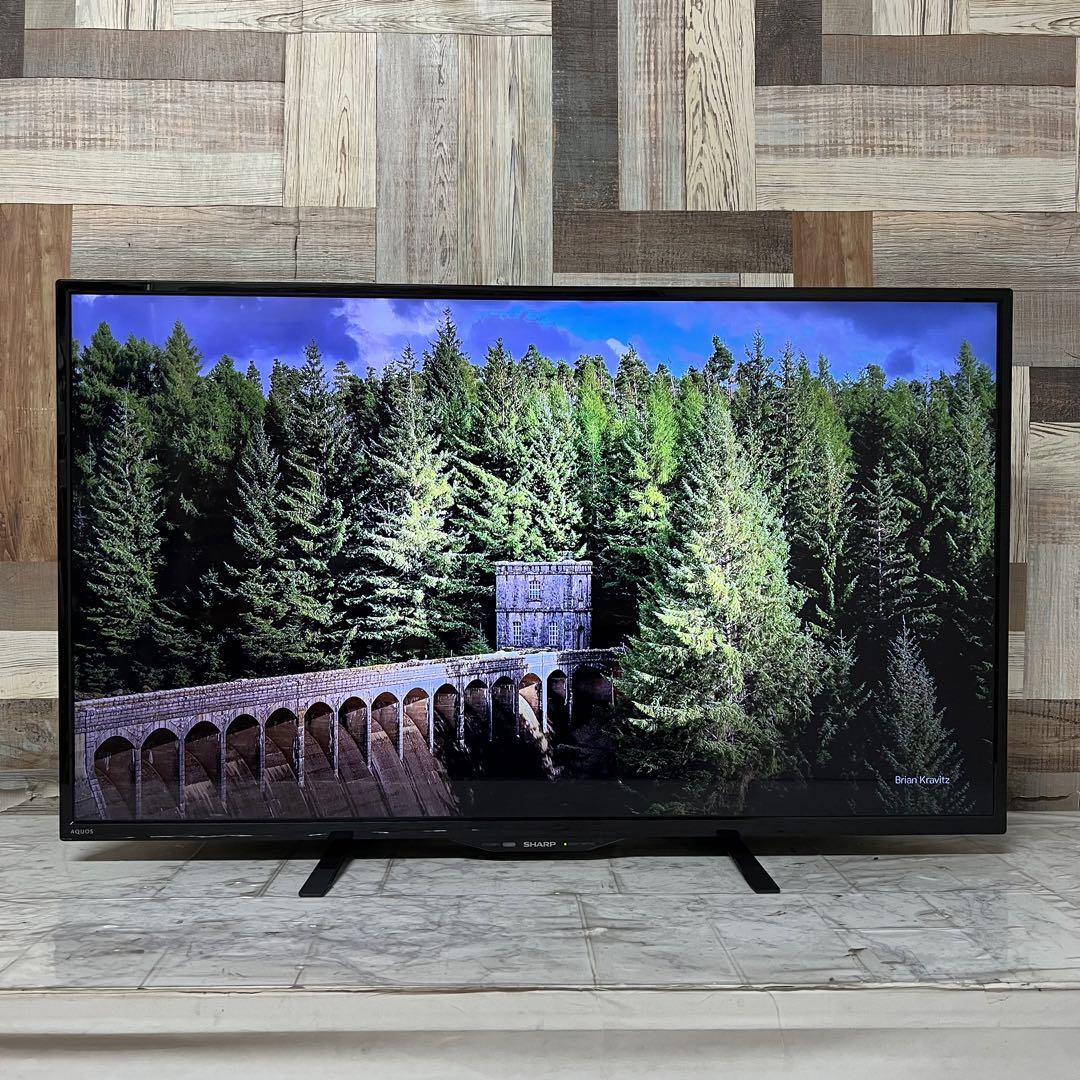 即日受渡❣️全国送料込4年前購入シャープ40型4Kチューナー液晶テレビ新品リモコン