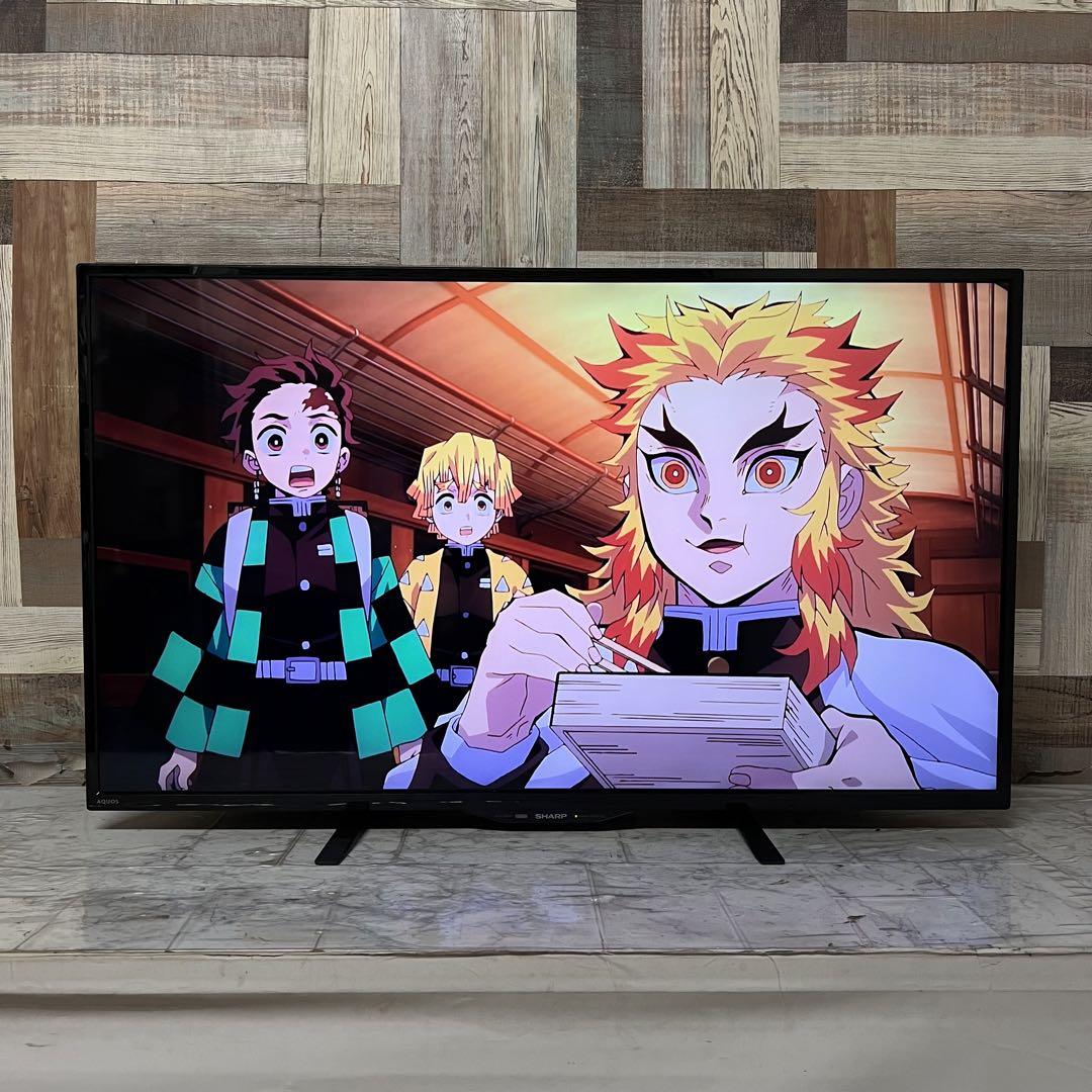即日受渡❣️全国送料込4年前購入シャープ40型4Kチューナー液晶テレビ新品リモコン