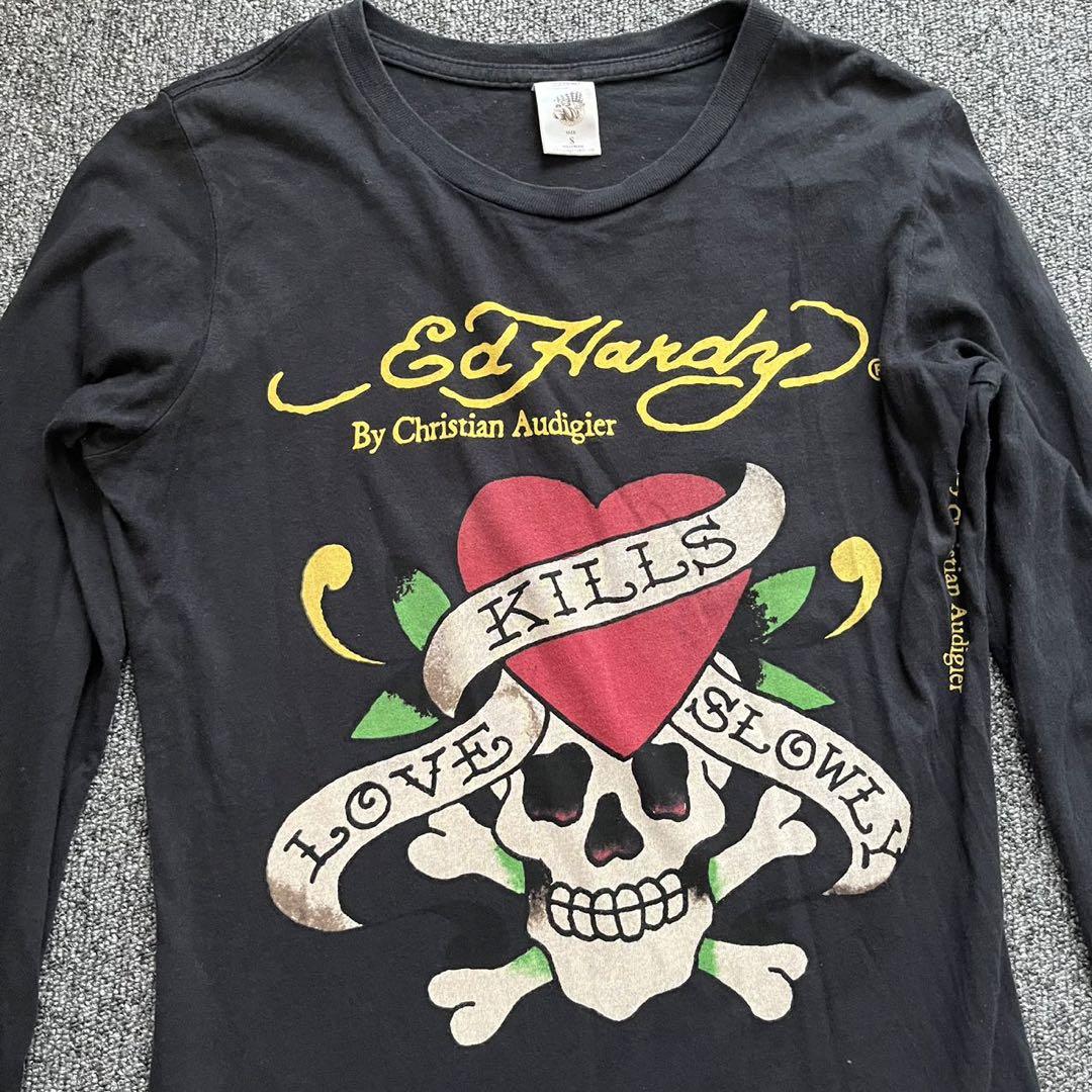 美品エドハーディー　レディース　ロングTシャツ　長袖S