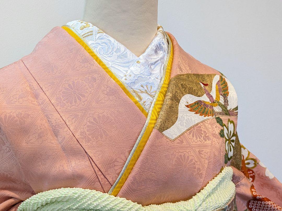 振袖フルセット 身丈164裄64 束ね熨斗吉祥花文様 金彩 逸品