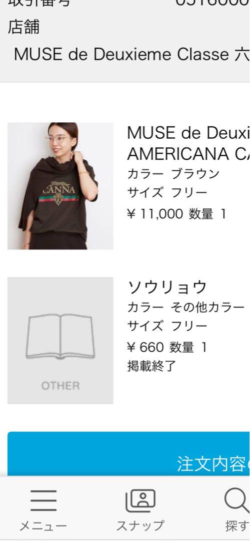 ロゴTシャツ　AMERICANA CANNA T-SH