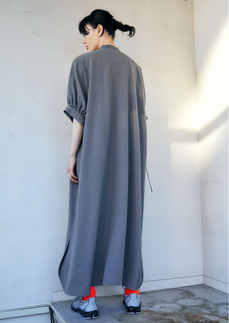【タグ付新品】 ENFOLD コンフォダブル ツイル ビッグ シルエット ドレス