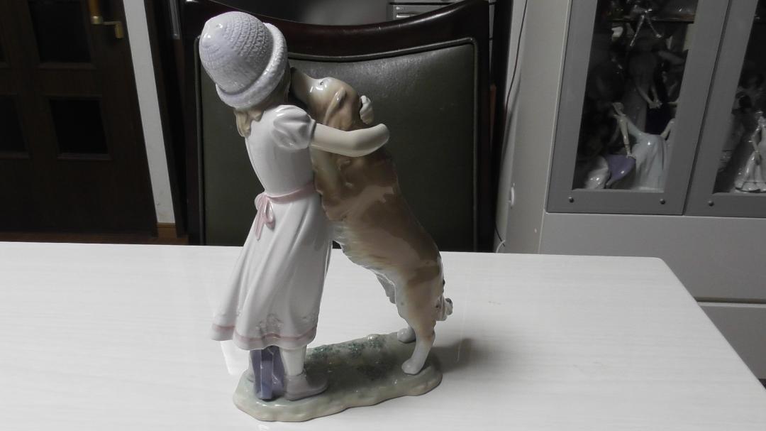 タカ　LLADRO　リヤドロ　【待ってたよ】５　陶器　　リアドロ　Ｌ480