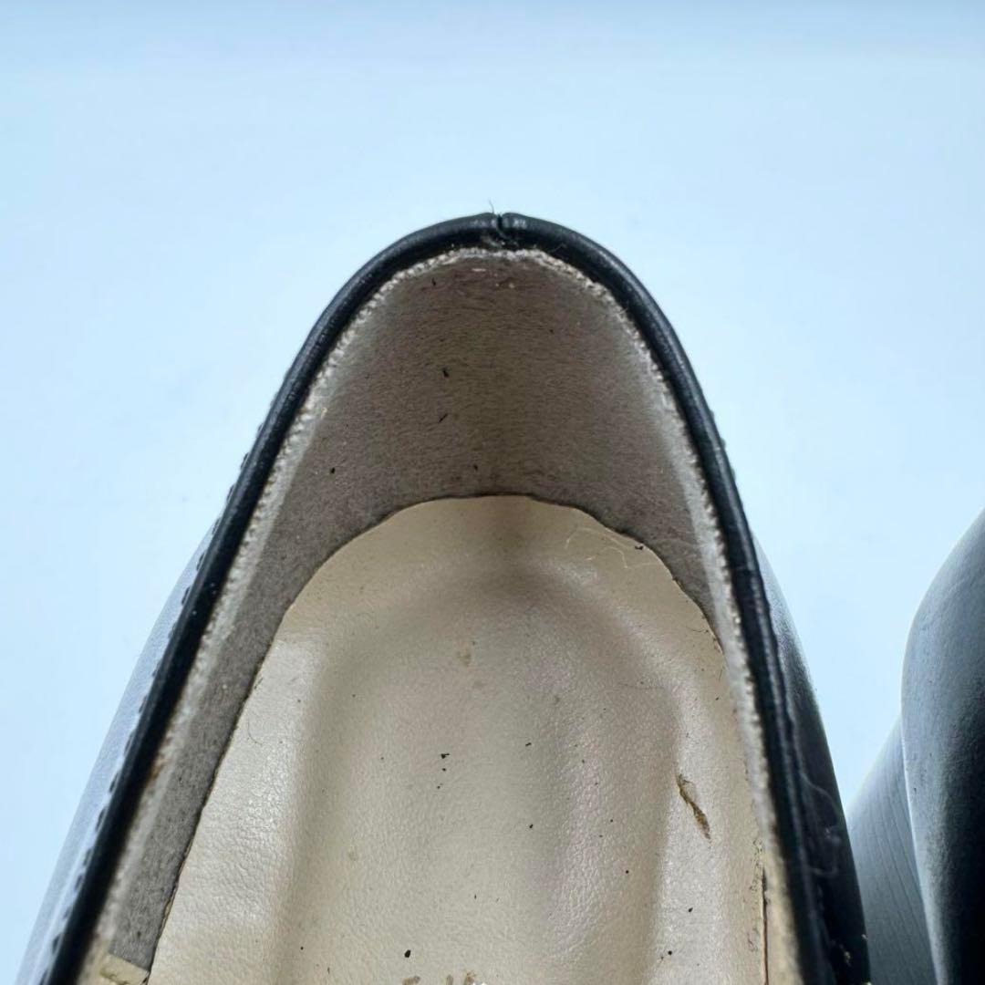 CHANEL パンプス ハイヒール ココマーク ブラック レザー サイズ7 CHANEL パンプス ハイヒール ココマーク ブラック レザー サイズ7