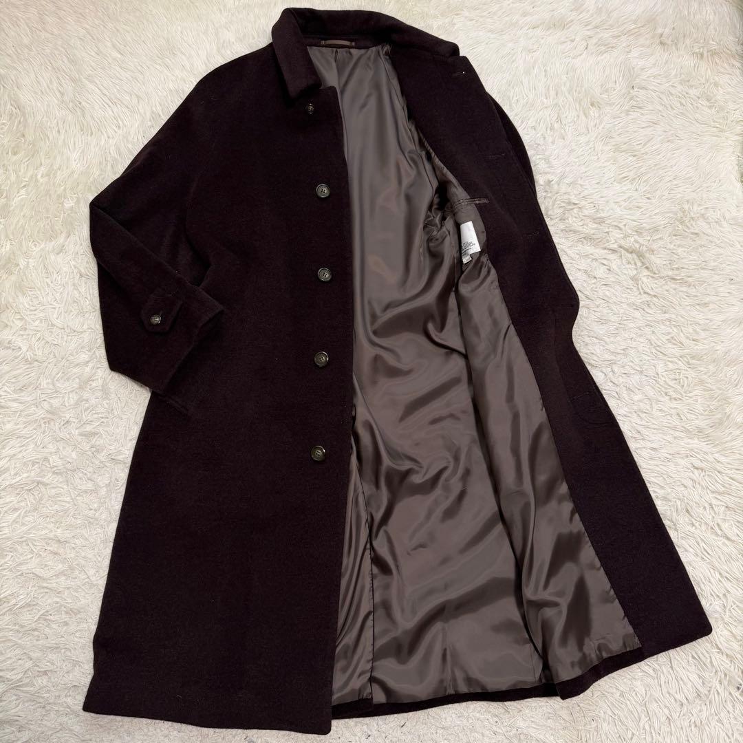XLサイズ カシミヤ アンゴラ チェスターコート ロングコート マキシ丈XL LL