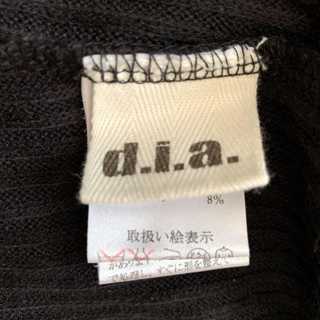 d.i.a 千鳥柄 ミニワンピ ベアワンピ ニットワンピ 黒白 平成ギャル★