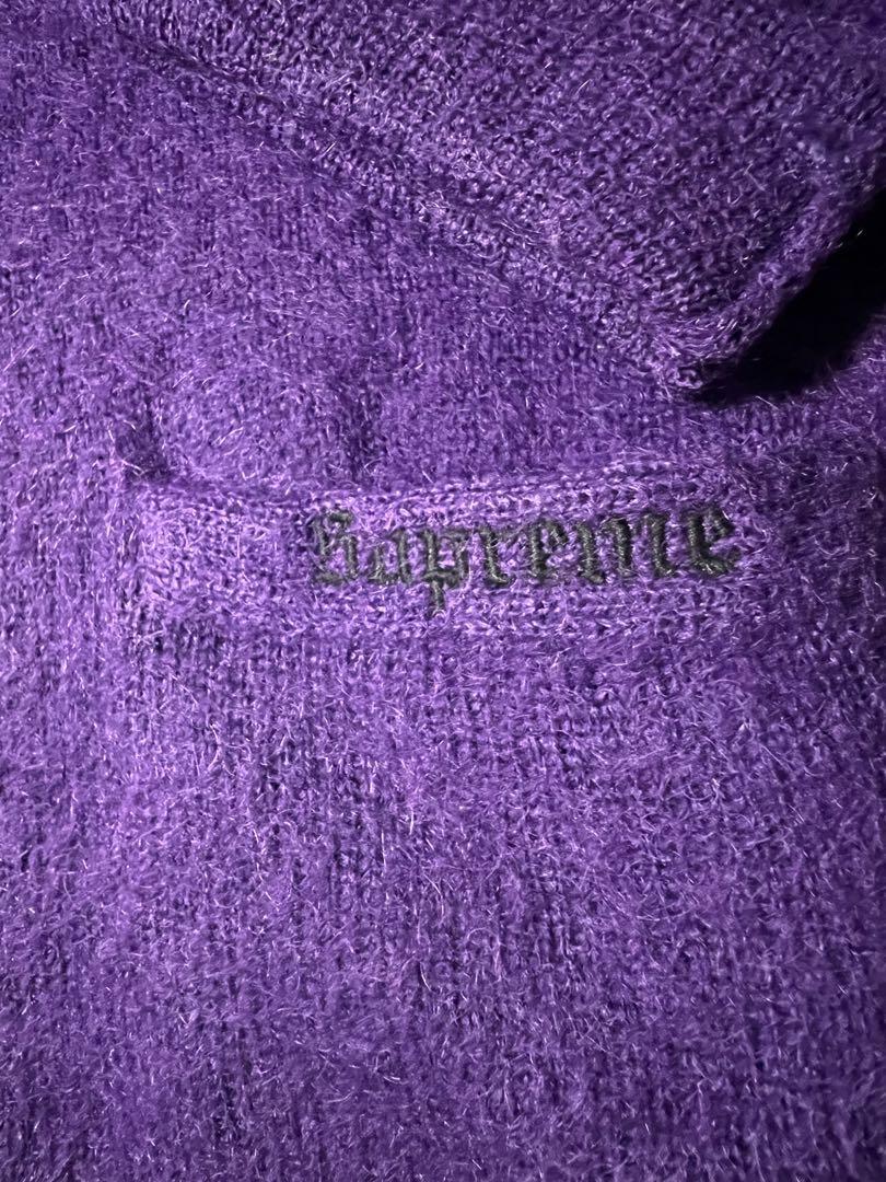 Supreme brushed mohair cardigan ーディガン