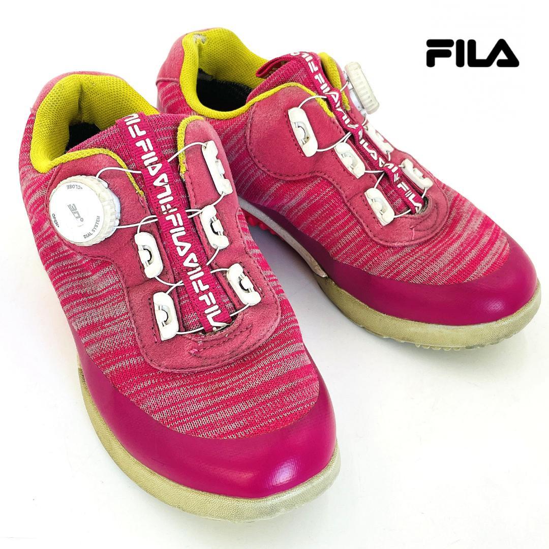 FILA イディル レディース スパイクレス ゴルフシューズ 3E 23.5cm
