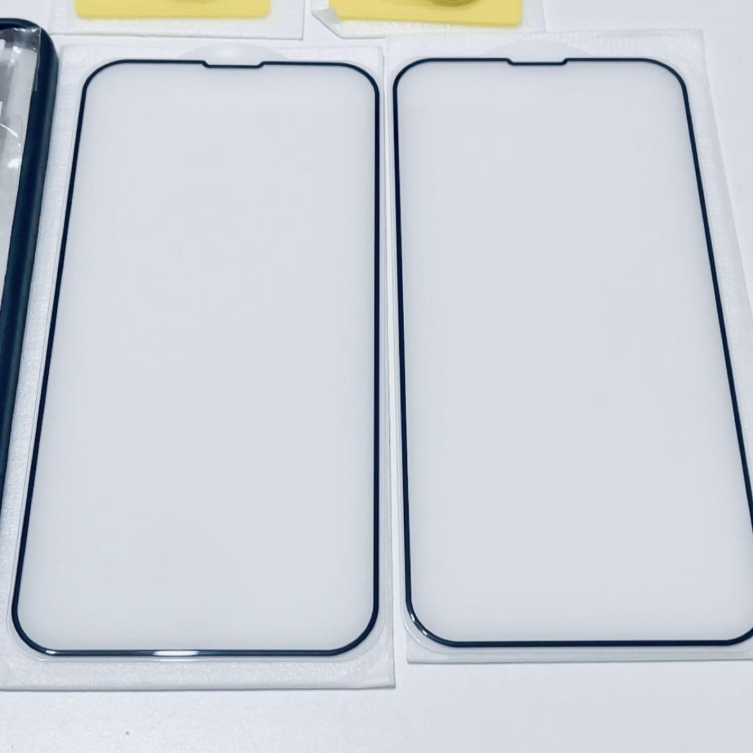iPhone14 ガラスフィルム 2枚＋ カメラフィルム 2枚　ガイド枠付