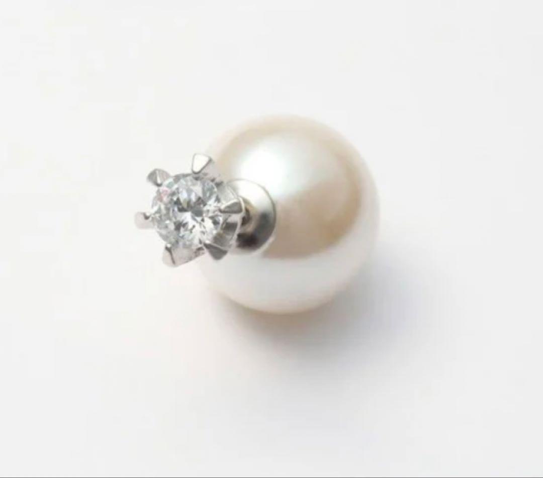 MAYU キュービックジルコニアピアス　ラージ