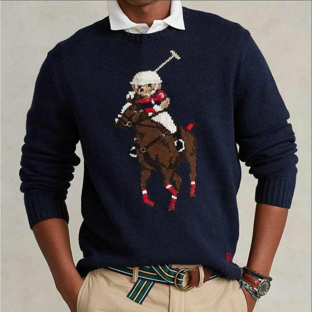 30周年 ️現行QR ポロラルフローレン ポロベア ビッグポニー ニット ML・POLO RALPH LAUREN