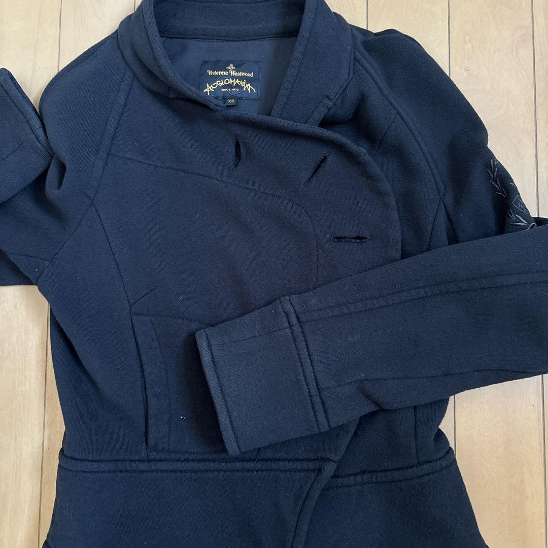 Vivienne Westwood 黒 ダブルボタン ピーコート S