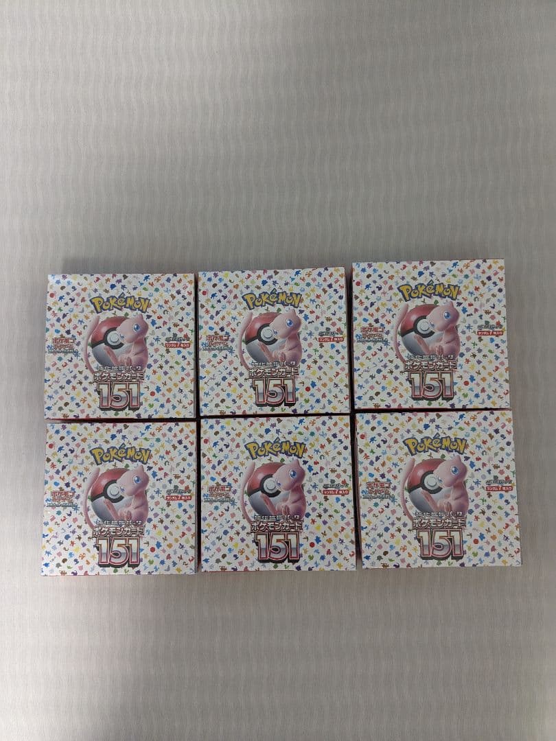 ポケモンカード151 シュリンク付き未開封6box 海外並行輸入正規品